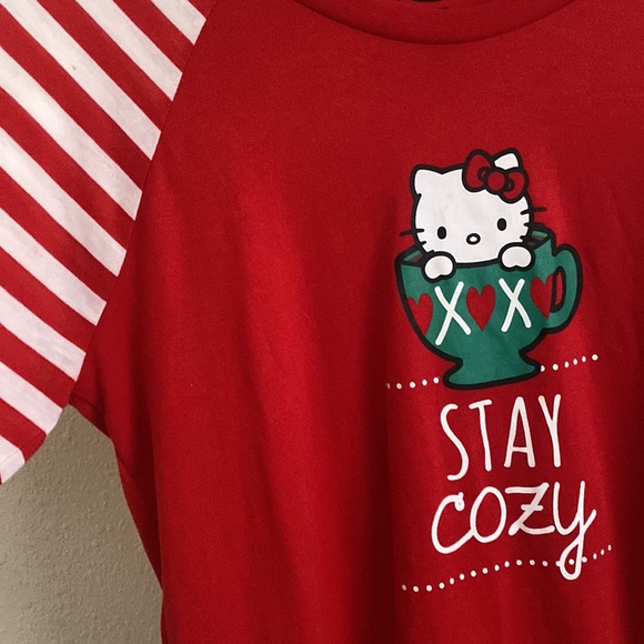 NWT • Hello Kitty “Stay Cozy” Long Sleeve Striped Shirt - Picture 4 of 6
